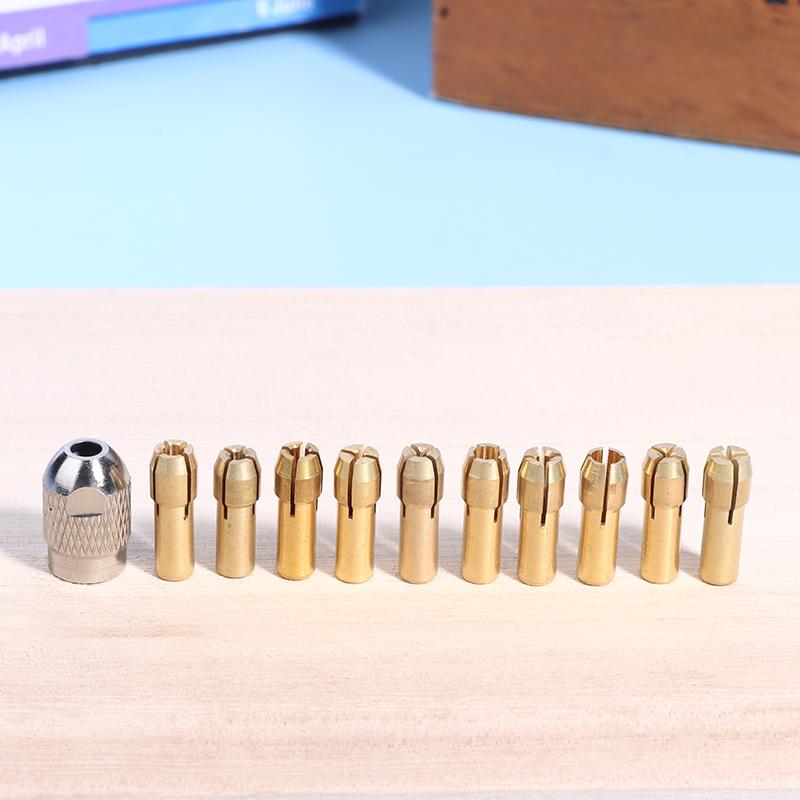 1Set Drill Chucks Adapter Mini Drill Chucks For Dremel Chuck Adapter Micro Collet Brass For Power Rotary Tool