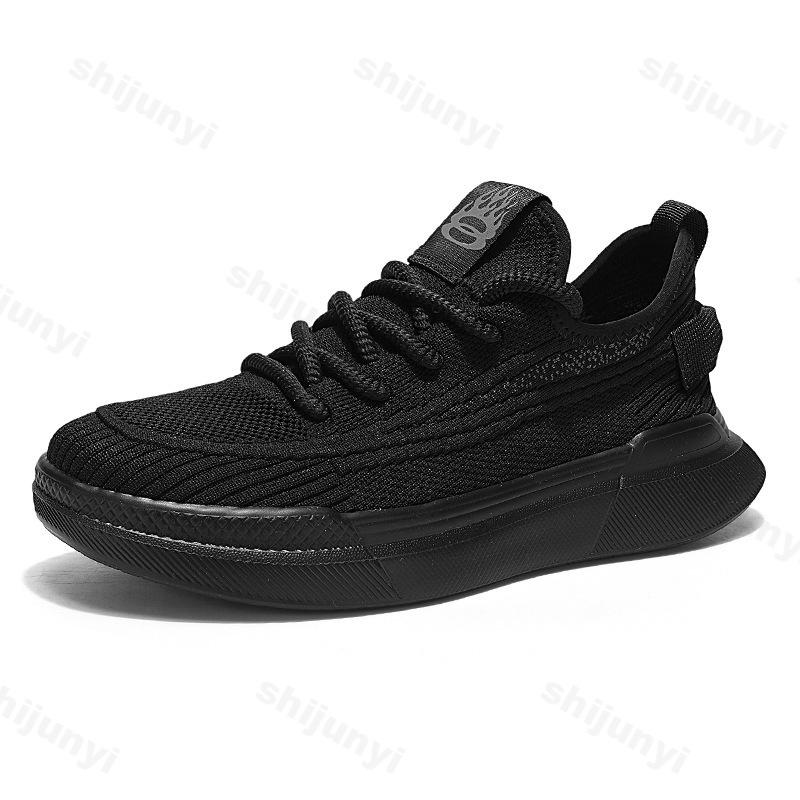 Fashion Fly Weave Design Mesh Breathable Sports Casual Flat Shoes 2025 Summer Men New Comfortable Lightweight Fashion Soft sole Sneakers