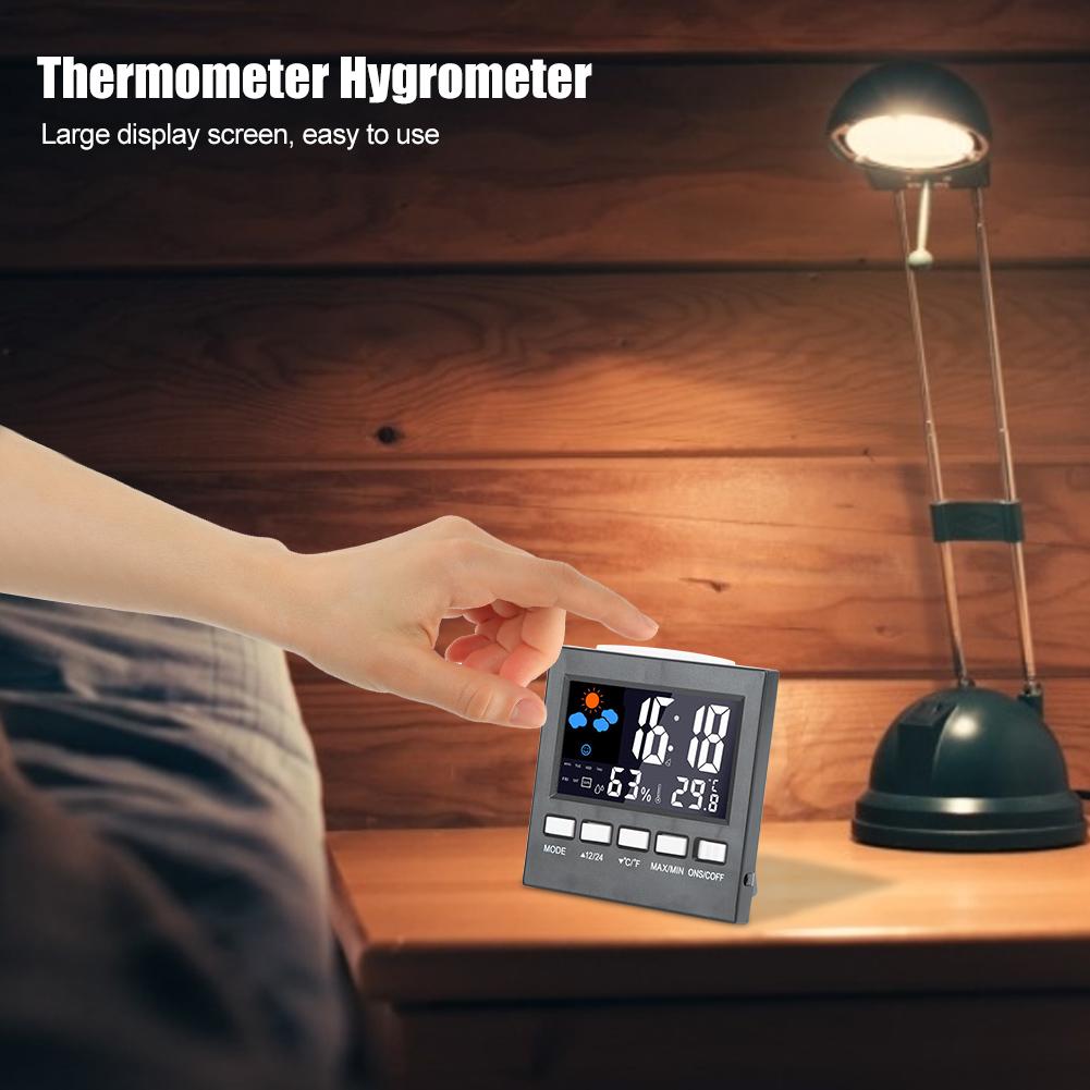 Digital Household Thermometer Hygrometer Air Temperature Humidity Tester Meter Gauge