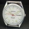 REFURBISHED VINTAGE SEIKO AUTOMATIC 6309A JAPAN MENS WHITE DIAL WATCH a442729-1