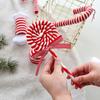 Candy Christmas Ornaments, Red and White Candy Cane Christmas Pendants Lollipop Hanging Ornaments for Xmas Tree Party Decoration
