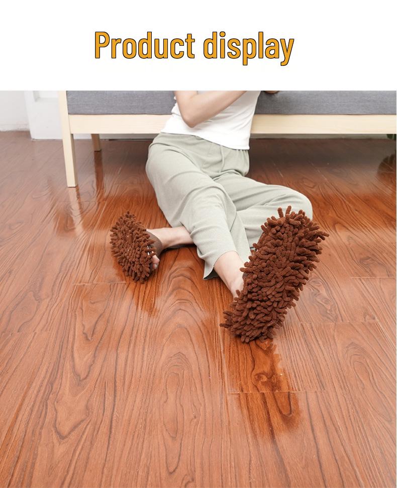 Papuci de mop detașabili și lavabili pentru curățarea silențioasă a podelei