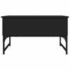 Coffee Table Black 70x50x40 cm Engineered Wood and Metal