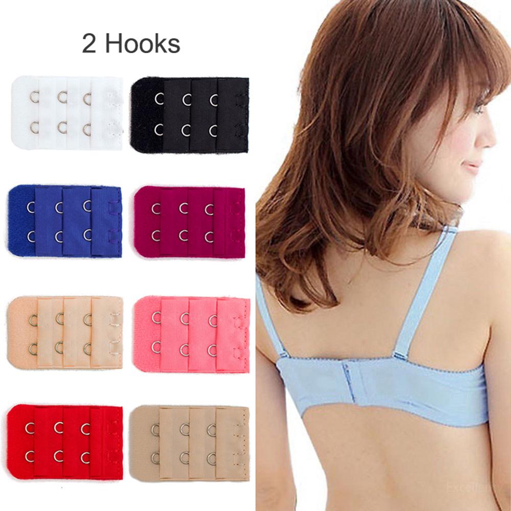 Lot De 3 Extensions De Soutien-gorge - 2, 3 Ou 4 Crochets - Couleurs Noir, Blanc, Peau - Pour Ajuster La Taille