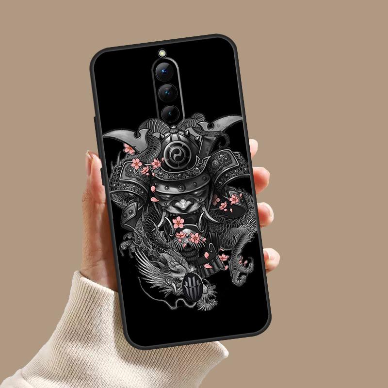Samurai Oni Mask Case For ZTE Nubia Red Magic 11 9S 8S 8 9 10 10S Pro Plus 6 7 6S 7S Pro 5G 6R 10 Air Cover