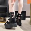 Fashion 12CM Thick Bottom Wedges Women's Sandals 2025 Sexy Summer Woman Shoes Fashion Rome Fish Mouth Increase Within Sandals Pumps