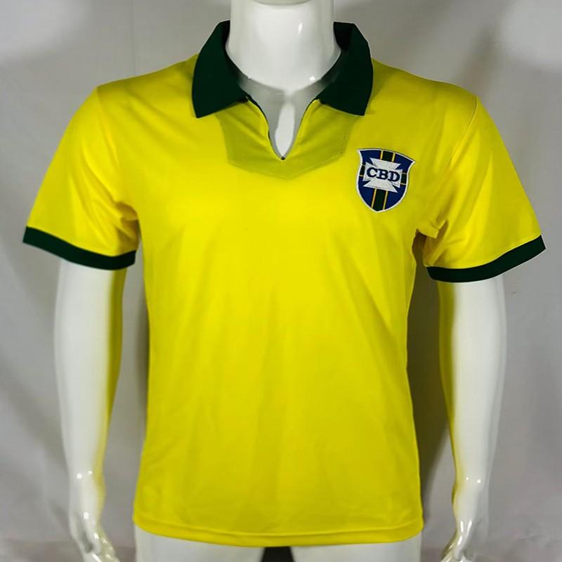 Retro Brazil National Team Soccer Jersey 1998 2002 Ronaldo 9 Vintage Football Shirt Unisex Adult Short Sleeve