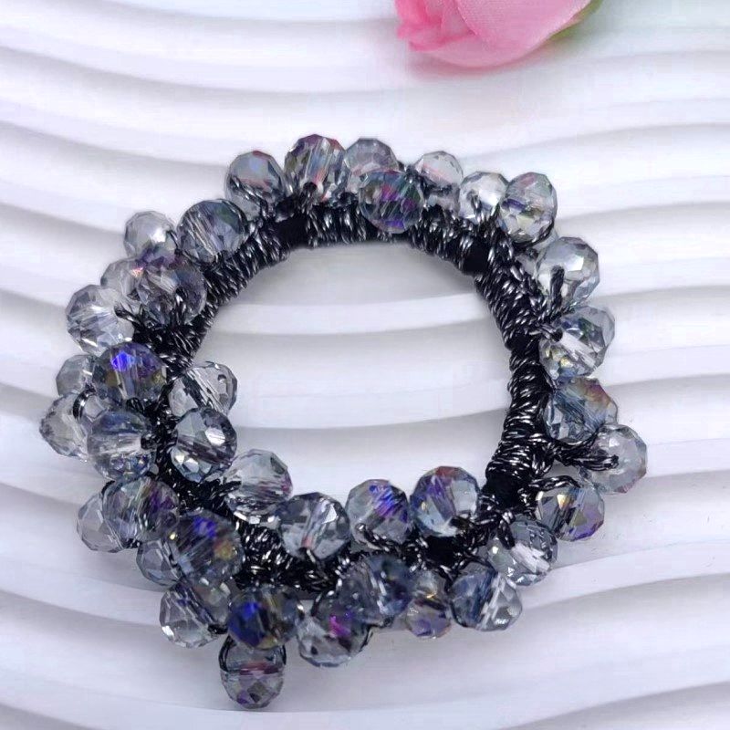 

Хрустальная повязка для волос Корейская версия простых аксессуаров для волос Жемчужная резинка-шнурок для волос Аксессуары для волос для женщин