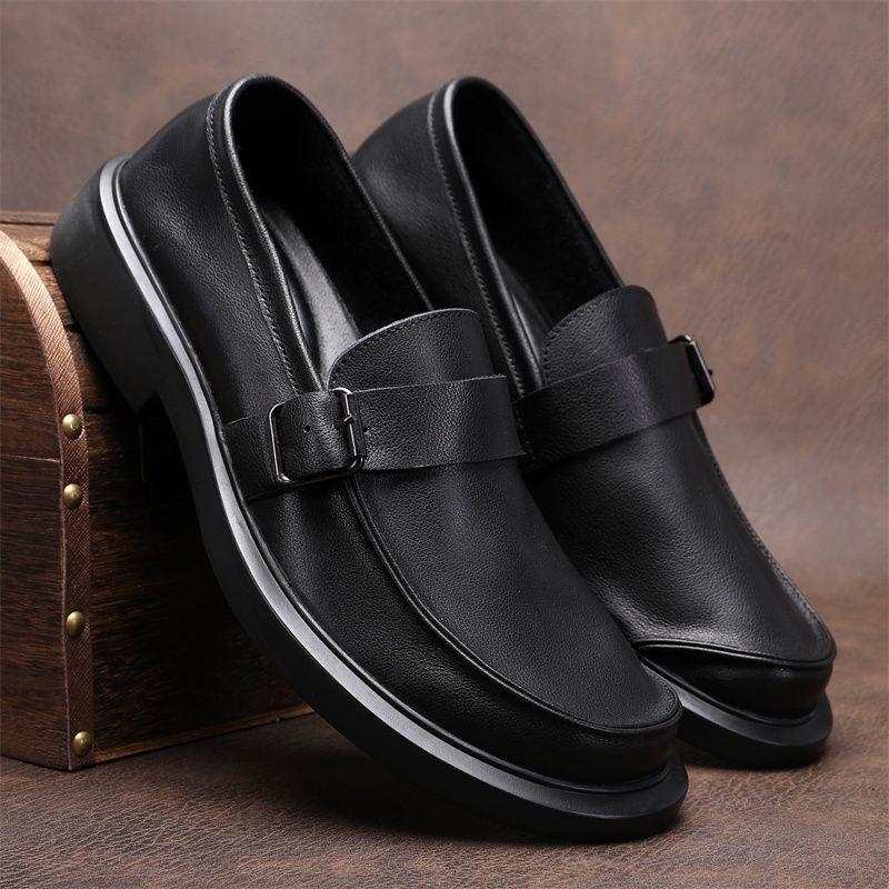 High-end Genuine Leather for Men High Quality Soft Moccasins Mens Dress Shoes Fashion Brand Men Loafers Breathable Driving Shoes