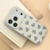 Creative Blue Heart Phone Case for iPhone 17 and iPhone 17 Pro Max