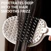 Ergonomic Detangle Hairbrush With Soft Bristles And Ventilation Hairdressing Tool Styling Comb For Faster Drying