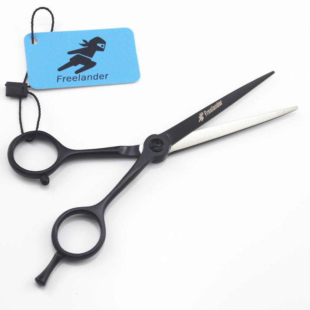 Shenxingzhe 5.5" Black Hairdressing Scissors - Straight Barber Shears