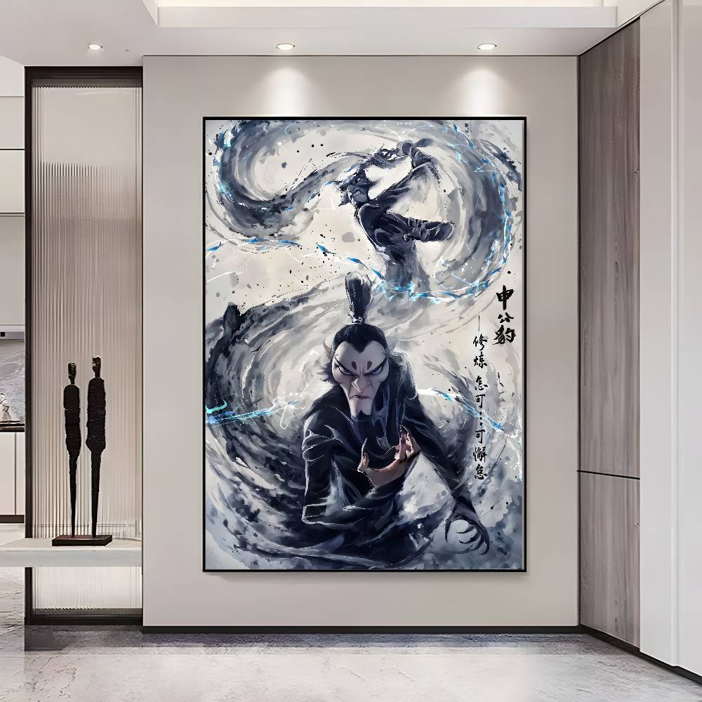 Chinese Anim Nezha Poster HD Posters Self Adhesive Waterproof Ideal for Living Room Bedroom Bar Decoration