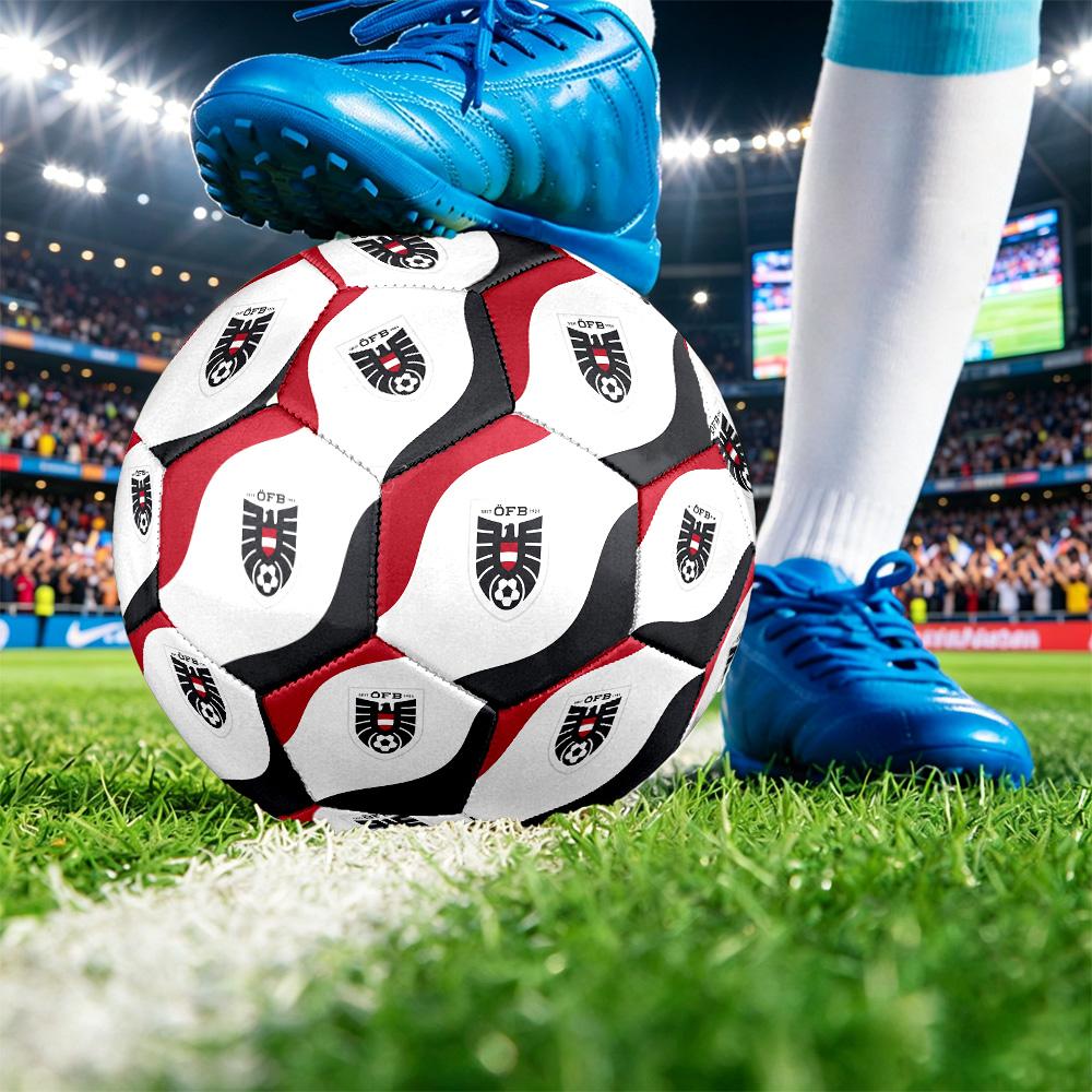 Austria Football Printed Size 5 Soccer Ball Wear Resistant Standard Adult Training Football Fan Gift for Indoor Outdoor Match Sports