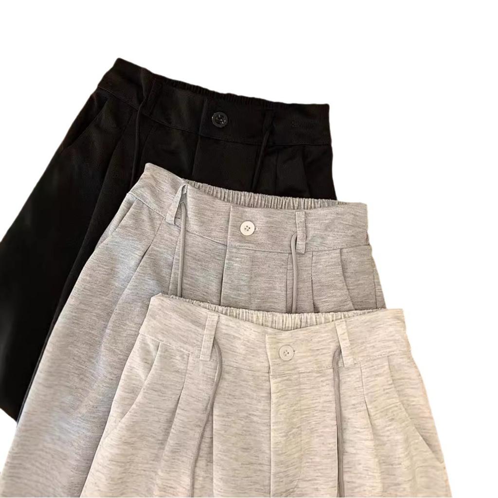 High Waist Narrow Version Wide Leg Pants Casual Straight Straight Straight Pants Loose Sports Casual Pants Early Autumn