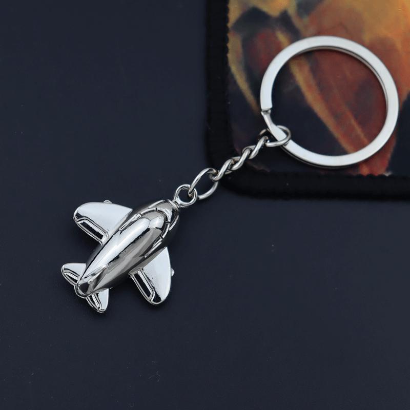 PUBG Rotating Plane Keychain: Fighter Jet & Passenger Jet Pendant