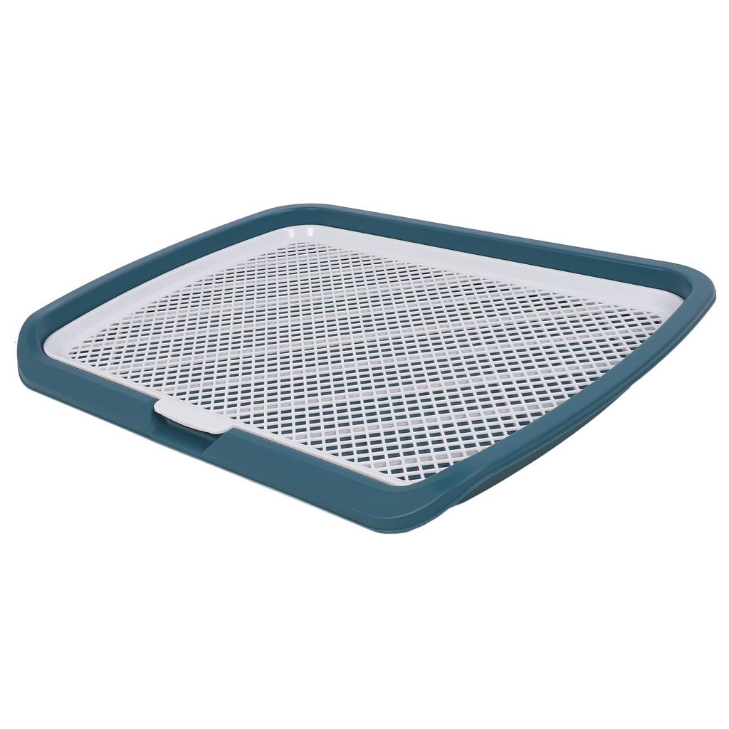 Puppy Potty Training Tray Detachable Washable Mesh Dog Pee Pad Holder Tray for Small Breed Dog Blue