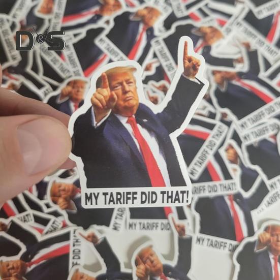 100 Stück Trump I Did That Aufkleber Lustige Zapfsäule Aufkleber Wasserdichtes Material Laptop Autofenster Trump Aufkleber