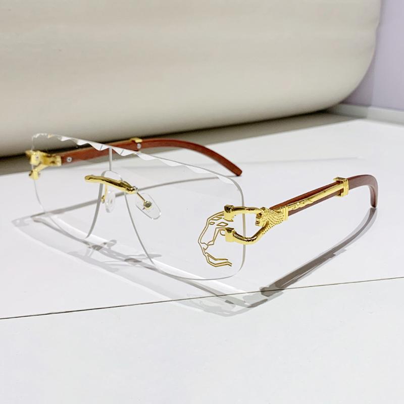 Frameless One-piece Lens Wavy Edge Ladies Personality Irregular Sunglasses