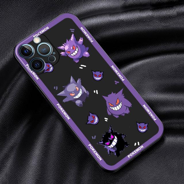 Pokemon Pikachu Cartoon Case pro Apple iPhone 14 13 11 12 Pro 7 XR X XS Max 8 Plus 6 6S SE 2022 13Pro Black Soft Phone Funda