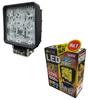 Nippon Body Parts Truck Supplies LED Work Light Reinforced Brake (Yellow) (Square) Light, 10V-80V, 27WLSL-1407YE