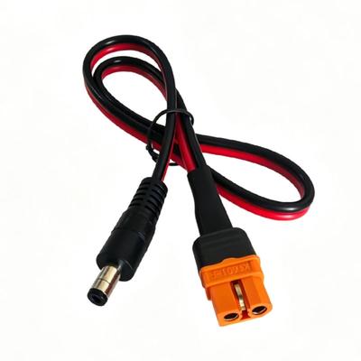 Heavy Duty XT60I To DC5.5Mmx2.1Mm Power Connectors Cable Female To Male for Outdoor Solar Applications