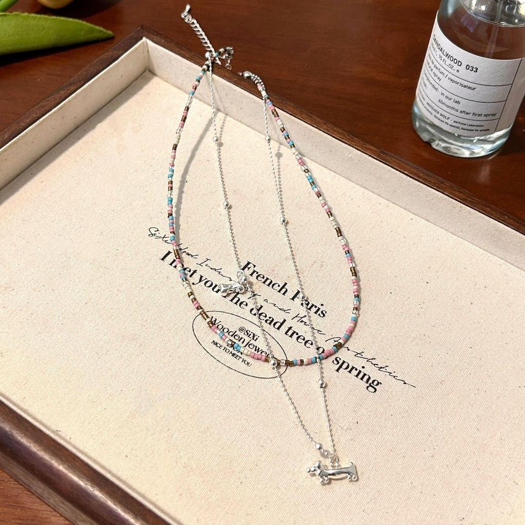 Collier de Perles en Pierre Naturelle pour Femmes - Choker Chaîne Clavicule de Luxe 2025