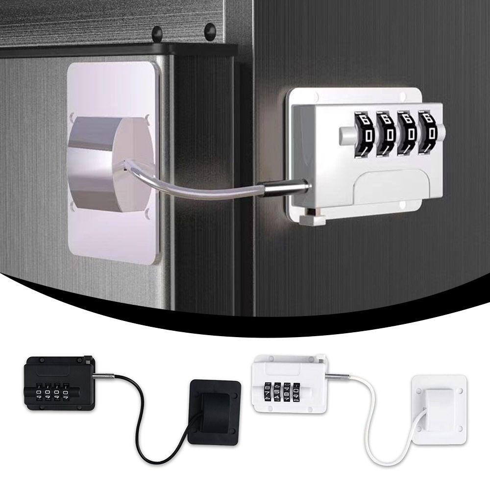 Anti-pinch Hand Refrigerator Door Coded Lock No Drilling Cabinet Lock  for Home