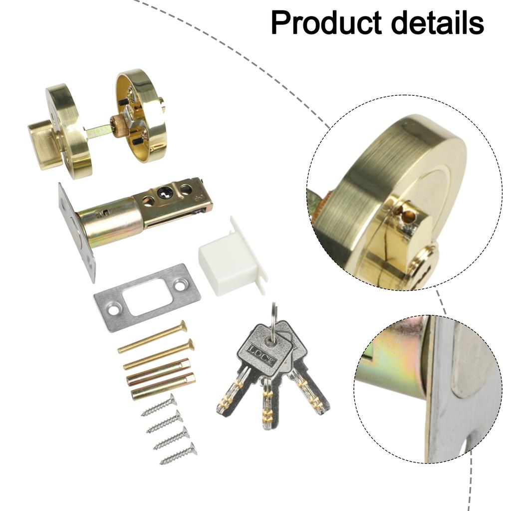 Copper Door Locking Mechanism Anti-theft Lock Anti-theft Lock Bedroom Door Locks Hotel Door Lock Keyed Entry Home Security