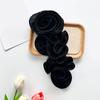 3D Ruffle Flower Appliques Handcraft Materials Kits Crafting Garment Accessories Dance Costume Project Sewing On Patches