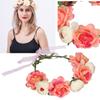   Flower Wreath Headband Floral Garland Headpiece Artificial Floral Crown for Women