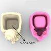 3D Angel Girl Flower Pot Silicone Mold Candle Holder Resin Mold DIY Storage Box