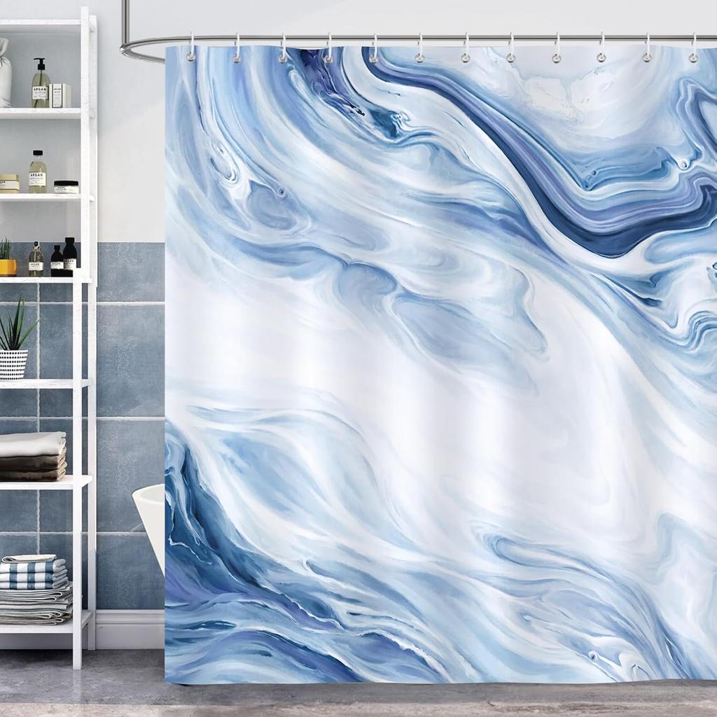 Marble and Gold Modern Abstract Art Shower Curtain Waterproof Washable Bathroom Decorative Shower Curtain 180 X 180cm