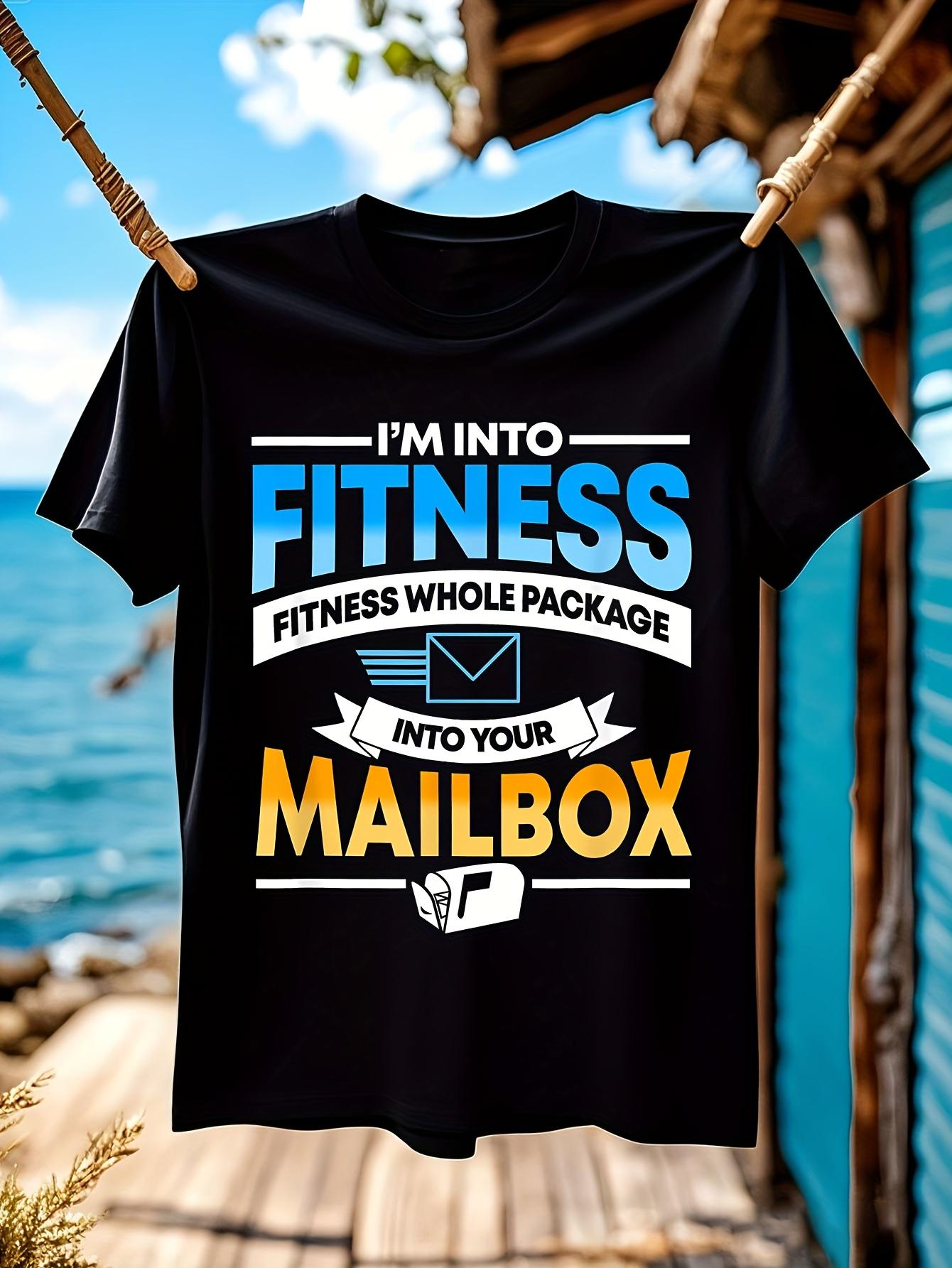 Funny Tshirt Funny Postal Worker Tshirt - Im Into Fitness... M