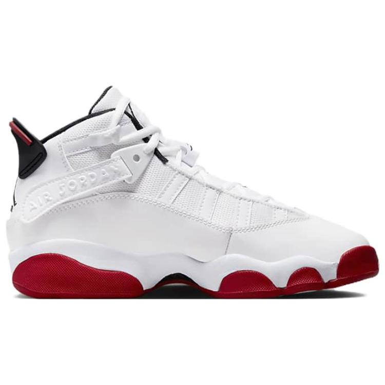 Nové Jordan 6 Rings Bílé Univerzitní červené GS 323419-160