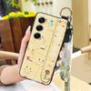 Shockproof Lanyard Phone Case For Tecno Camon40 4G/CM5 Wrist Strap Waterproof Silicone Wristband Cartoon Phone Holder
