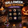 Witch Theme Clicker Fidget Keyring 9-Key Keycap Clicker Keychain Fidget Keychain  Halloween Party