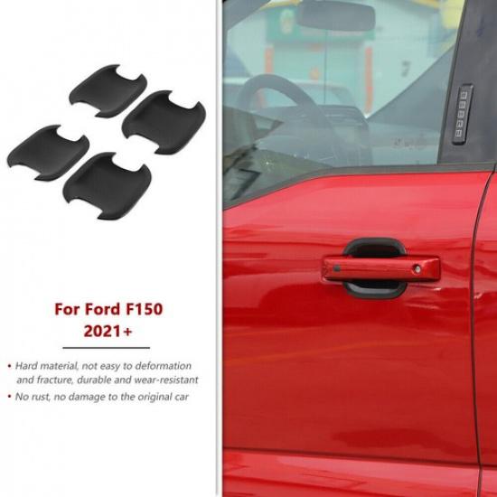 4X Exterior Door Handle Bowl Decor Cover Trim Accessories For Ford F-150 -23