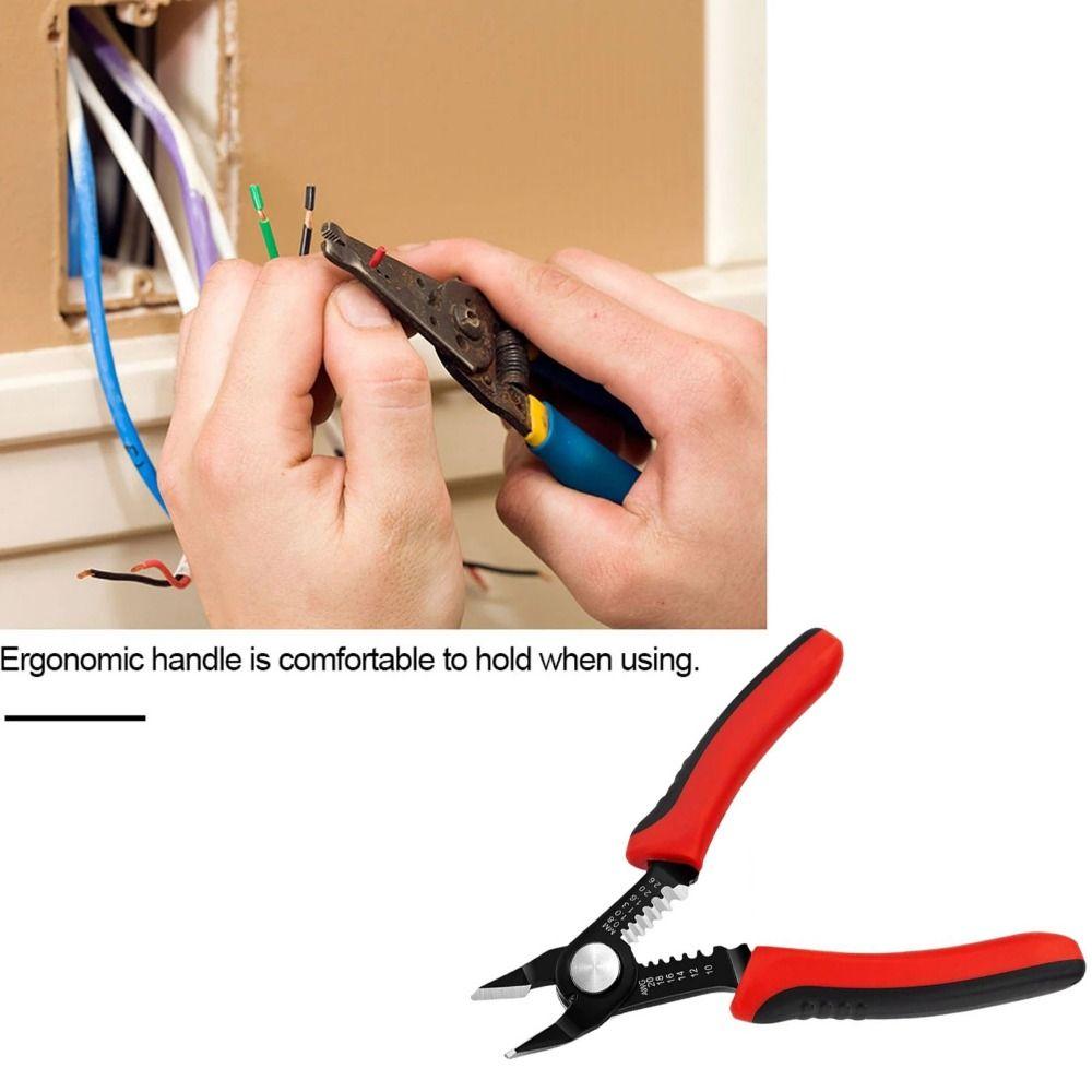 

Efficient Wire Stripping Wire Cutting Pliers High Carbon Steel Diagonal Pliers Home Workshop Use червоний