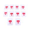 500Pcs Stilettos Sharp False Nail Art Tips Salon Manicure Decoration (Transparent)