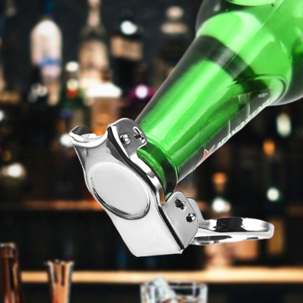 Stainless Steel Bottle Opener Foldable Bottle Stopper Soda Can Opener Multifunctional for Kitchen Restaurant Party