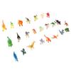 24 PCS Dinosaur Figurines Real Details Plastic Interactive Play Set of Dinosaur Toys for Toddlers