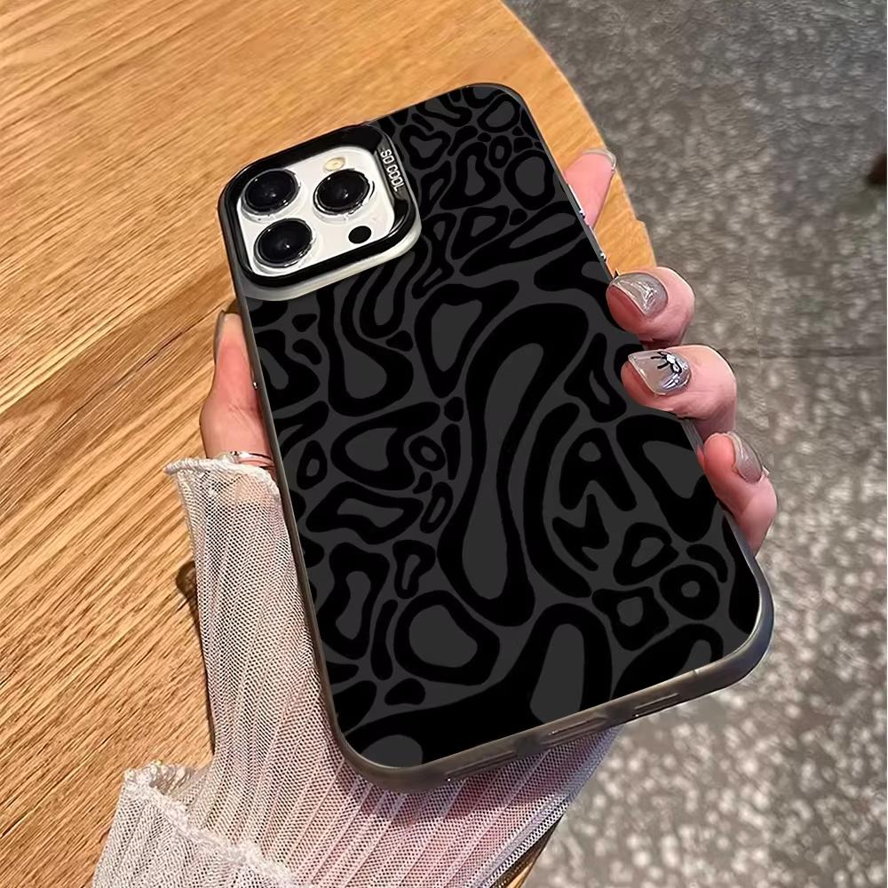 Luxury Advanced Irregular Pattern Phone Case For IPhone 17 17E Air 16E 16 15 Plus 14 13 12 11 Pro Max Anti Fall Protective Cover