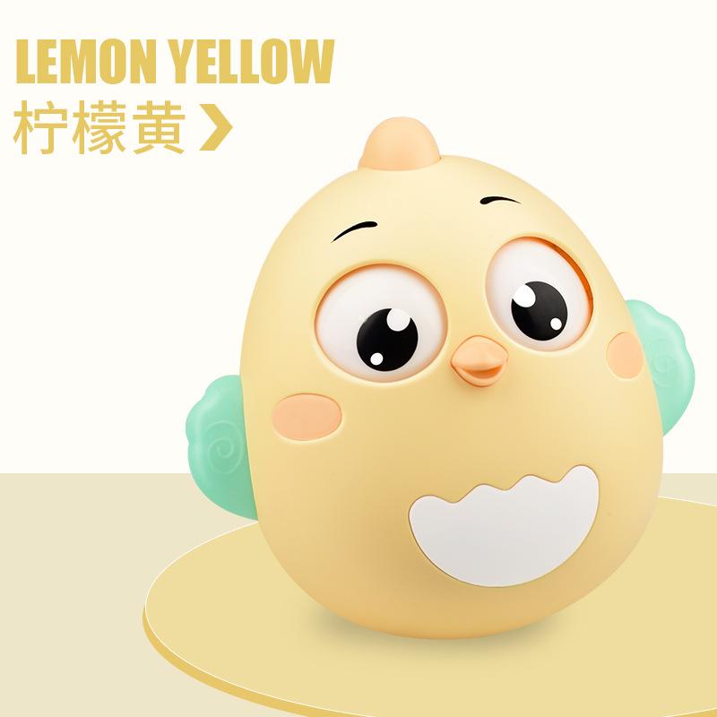 Kojenecká hračka Tumbler kuřátko 3-6-12 měsíců uklidňující pro novorozence raná výchova kousátko chrastítko dětská hračka