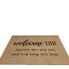 Imitation Coconut Fiber Non-Slip Doormat - Cuttable for Outdoor/Bathroom Use