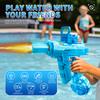 UZI Elektrische Wasserpistole mit Leuchtspielzeug für Kinder Sommer Outdoor Schießspiel Spielzeug Leistungsstarke Kinder Automatische Wasser Spritzpistole