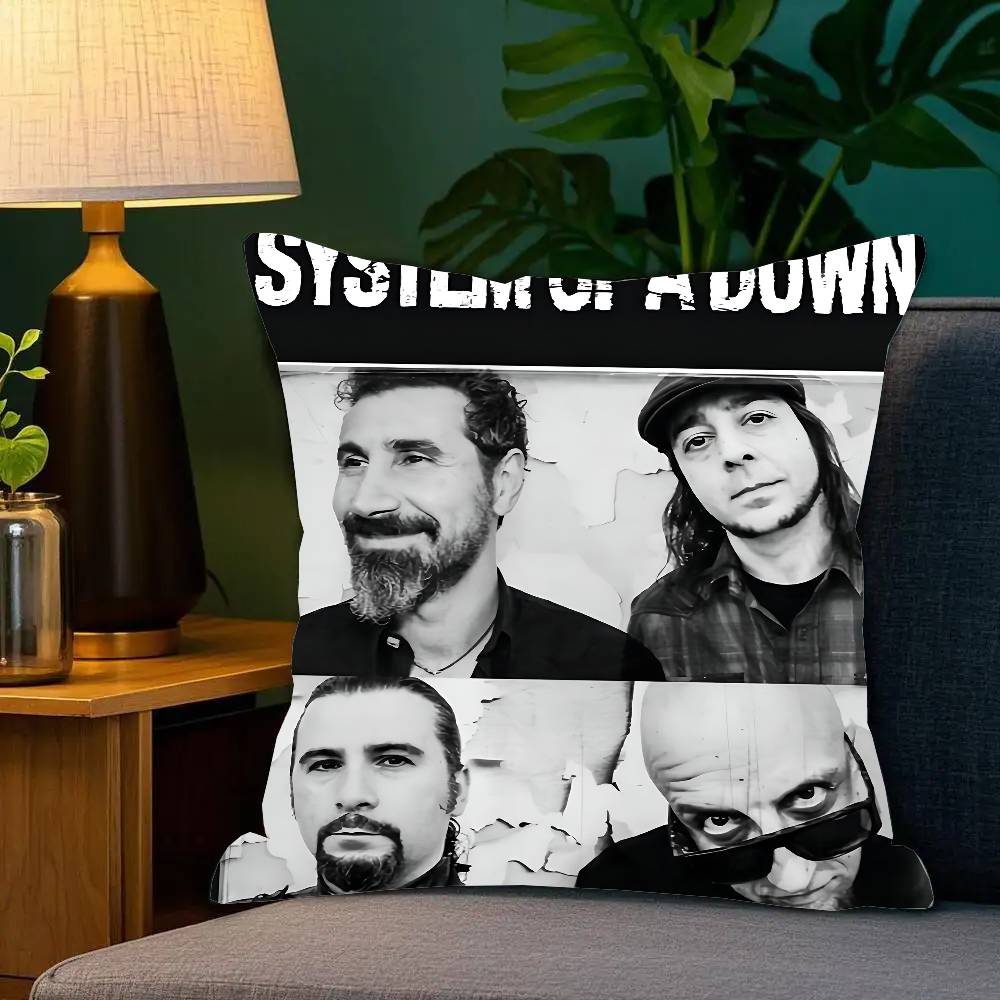 S-System Of A D-Down Band Pillow Case Square Pillow Bedroom Sofa Leisure Comfort Cushion Car Living Room Home Decoration