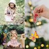 Super Shiny for Butterfly Shape Silicone Keychain Mold with Hole Resin Earrings Pendant Mold with Keyrings Set for Ornam