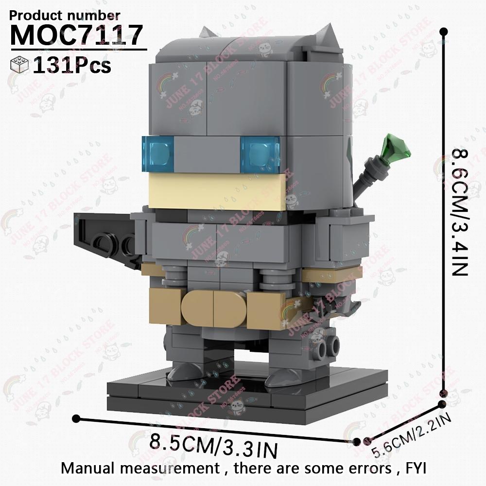 MOOXI Superhero Brickheadzed MOC Brick Movie Figure Doctor Doom Witch Kingpins Scale Model Compatible Building Block Toy Children Gift Present