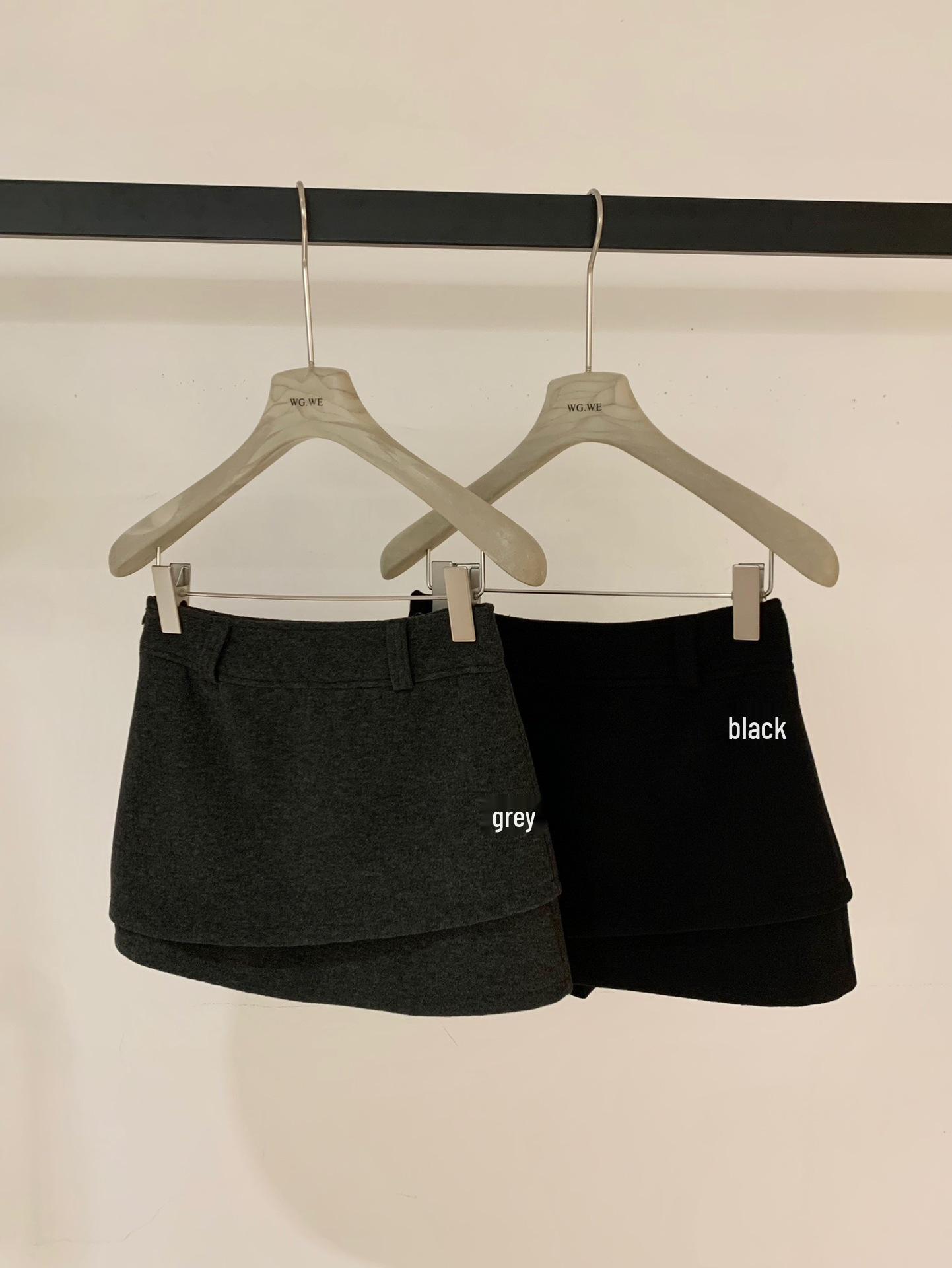 Guangzhou Thirteen Hong Women s Double-Layer Ruffle A-Line Skirt Small серый